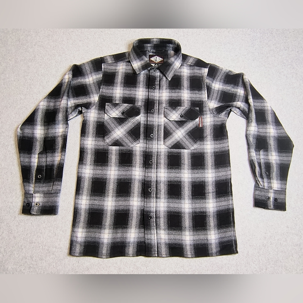 Independent Trading Co Shirt Skate Mens  Checkered Flannel Size Small